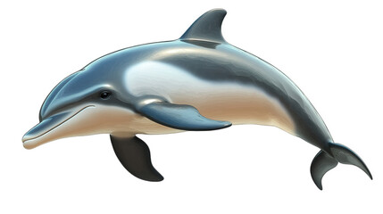 Fototapeta premium dolphin isolated on white background