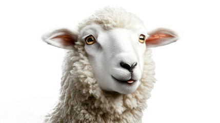 Fototapeta premium sheep isolated on white