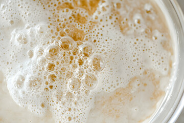 Fermenting Sourdough Starter with a Network of Tiny Bubbles