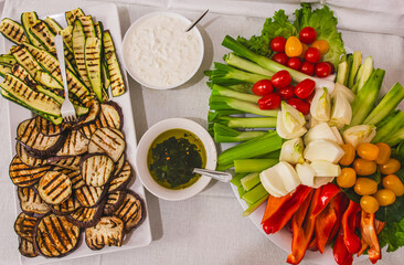 antipasto ,contorno di verdure 