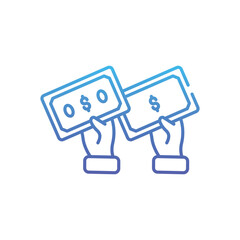 Money Flow Vector icon
