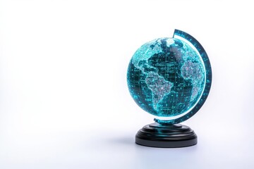 Real-time language translation during an international conference isolated on white