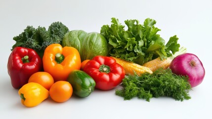Various mixed fresh organic vegetable in Spring
