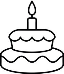 birthday cake with candles