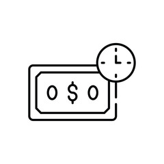 Pay Later Vector icon