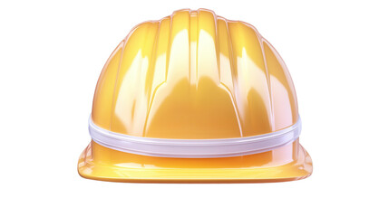 Fototapeta premium Sturdy yellow hard hat designed to protect construction workers from potential hazards on the job site