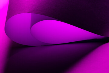 Colorful abstract curves in shades of red and velvet tints creating a dynamic visual experience