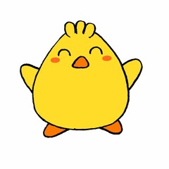 Cute cartoon chick