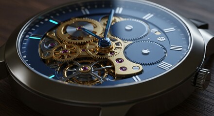 Luxury Watch Movement Macro Photography
