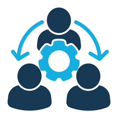 Teamwork Icon Duo Tone Style for Team Building Pack Icon Themes