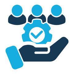 Support Icon Duo Tone Style for Team Building Pack Icon Themes