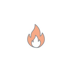 fire icon vector illustration logo design
