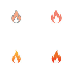fire icon vector illustration logo design