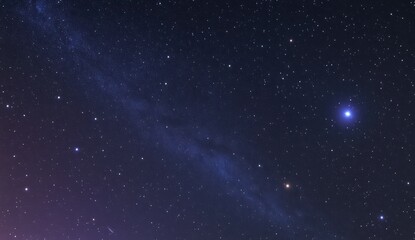 Night Sky with Milky Way, Stars, and Cosmic.