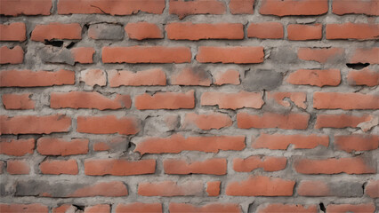 Brick wall background. Old brick wall texture. Seamless brick wall. 