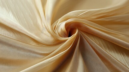 Obraz premium Gold Silk Fabric with Pleated Satin Texture Background