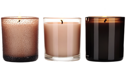 candle on white background