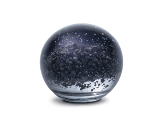 Oxygenating Aquatic Environment, Capturing the Beauty of an Air Stone Enhancing Water Circulation and Filtration in a Spherical Transparent Container to Promote a Healthy Ecosystem