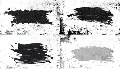 Black Paint brush strokes. Brush strokes texture. Vector paint brush strokes and artistic design elements. 