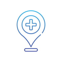 Pharmacy Location Vector icon
