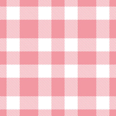 Light Pig Pink Seamless Tartan with Rich White accents Textile Design Variant 8