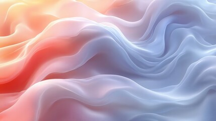 Soft Flowing Waves in Subtle Gradient of Warm and Cool Tones