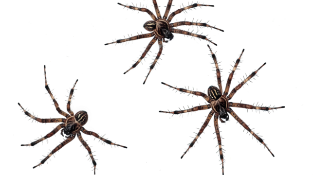 spider on a white background