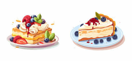 kifli cake dessert pastry vector art