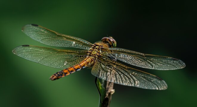 Dragonfly sitting