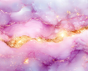 Obraz premium Pink and gold abstract marble texture background
