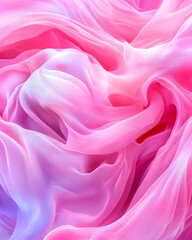 Obraz premium Pink and Purple Silk Fabric Drapes