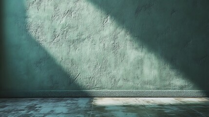 A textured green wall with subtle imperfections and a matte finish.