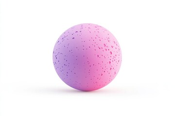 Obraz premium Vibrant 3D clay style moon icon with smooth textures and bold craters on a white background