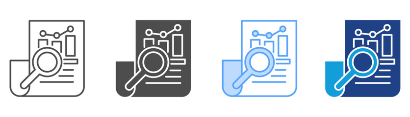 Investigation Icon Set Multiple Style Collection