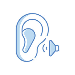 Active Listening Vector icon