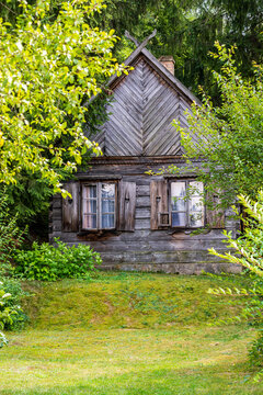 Nowogrod, Poland - August 13, 2021. Kurpiowski Open Air Museum