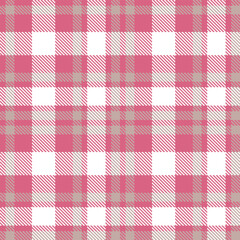 Soft Pinkish and Dark Pinkish Grey Seamless Tartan Textile Design