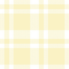 Rich White Seamless Tartan with Warm Pale accents Textile Design