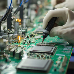 Obraz premium electronic circuit board