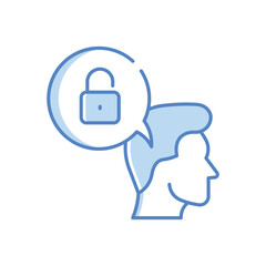 Mind Unlock Vector icon