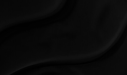 Black gray satin dark fabric texture luxurious shiny that is abstract silk cloth background with...