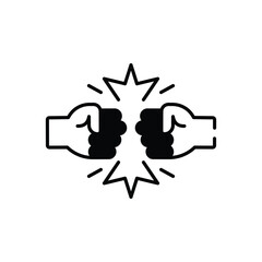 Conflict  Vector icon