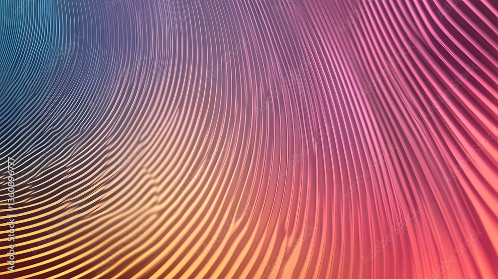 Aufkleber colorful wavy lines creating a stunning abstract background