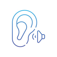 Active Listening Vector icon