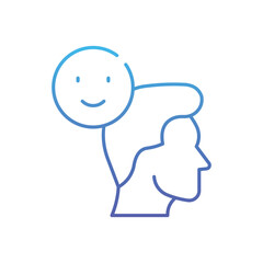 Positive Attitude Vector icon