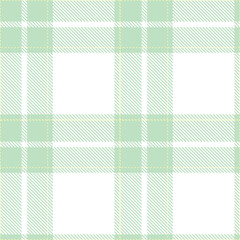 Muted Pale Aqua Seamless Tartan with Soft Light Khaki accents Textile Design