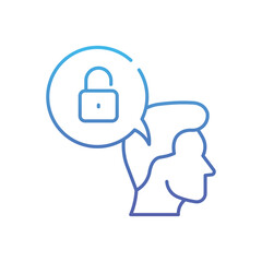 Mind Unlock Vector icon