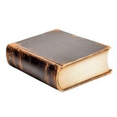 Obraz premium Antique Book Aged Leather Cover Old Pages History Literature Reading Knowledge Wisdom