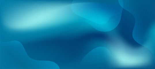 Minimalist wave color on teal gradient background