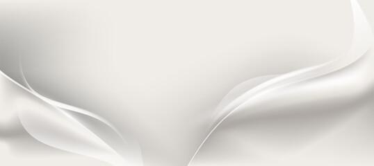 Minimalist Grey curve on white grey gradient background ,presentation branding or business template